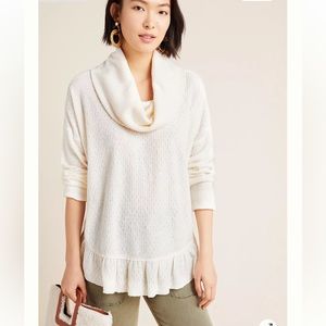 Maeve Anthropologie Addie Ruffled Hachi Pullover
